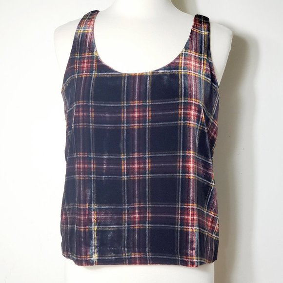 NWT J. Crew Velvet Tank Top Stewart Tartan - Picture 2 of 10